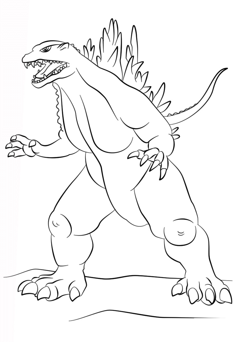 200+ Godzilla Coloring Pages 63