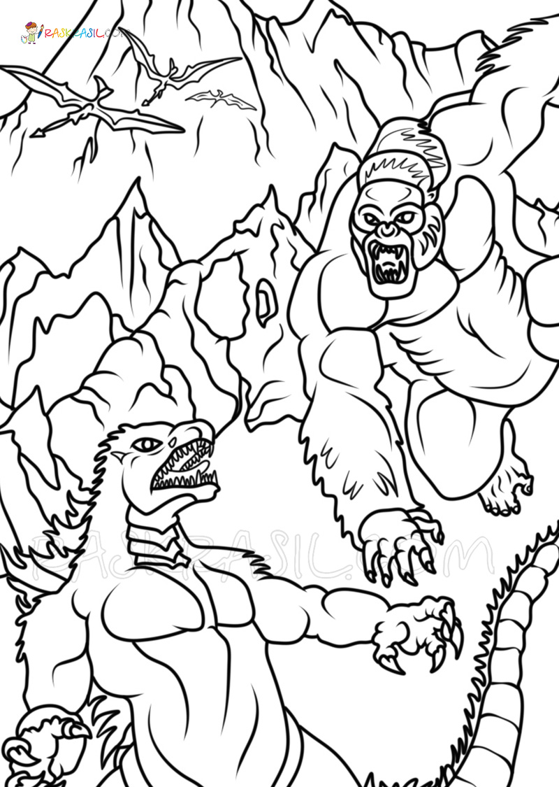 200+ Godzilla Coloring Pages 67