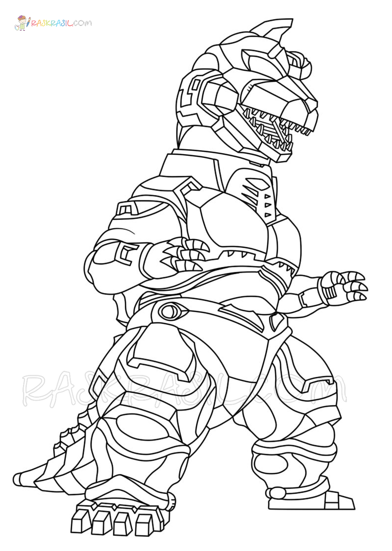 200+ Godzilla Coloring Pages 68