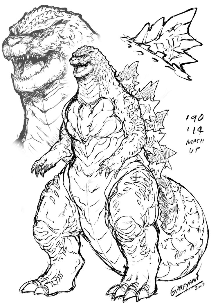 200+ Godzilla Coloring Pages 76