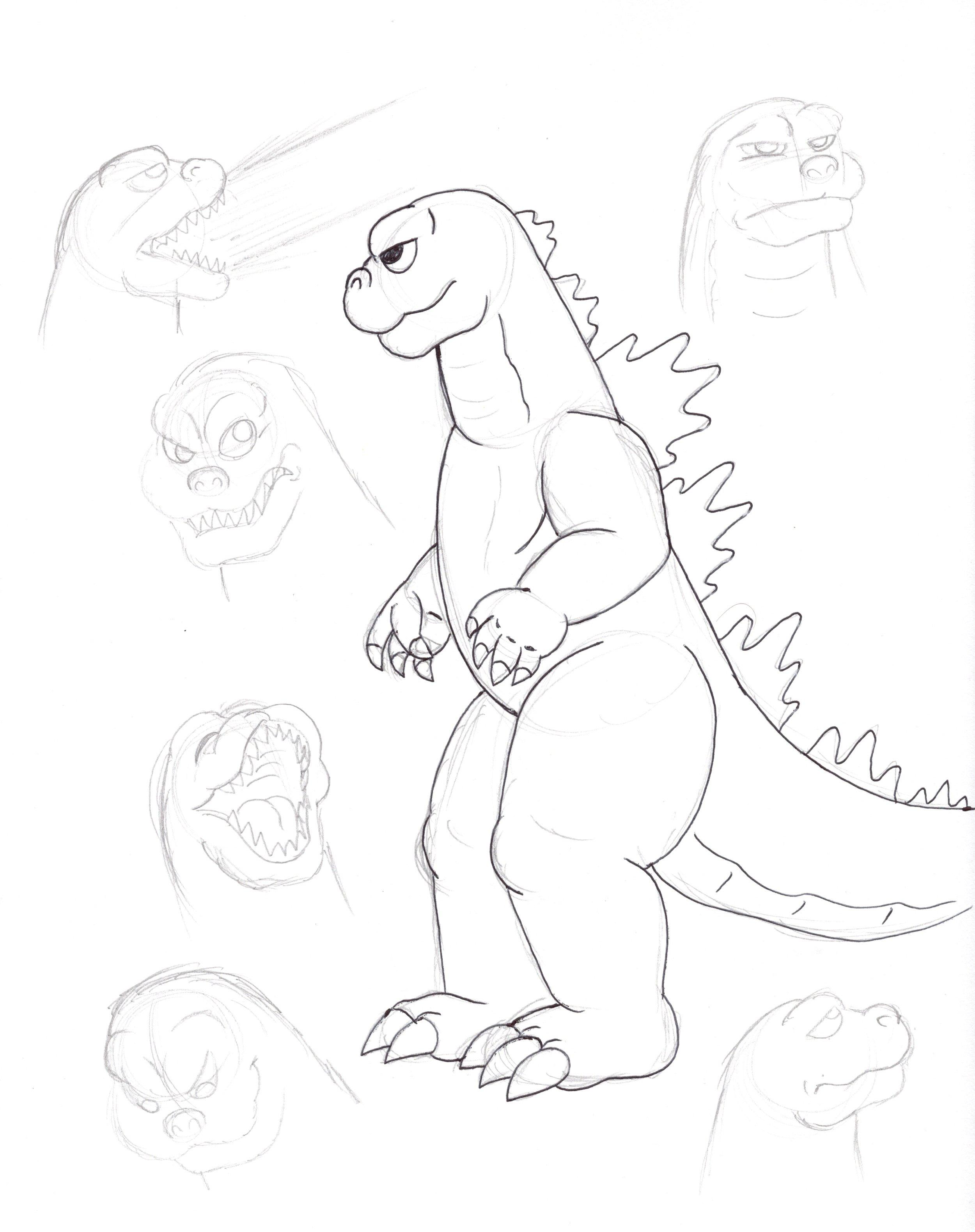 200+ Godzilla Coloring Pages 8