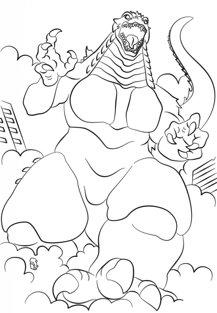 200+ Godzilla Coloring Pages 90