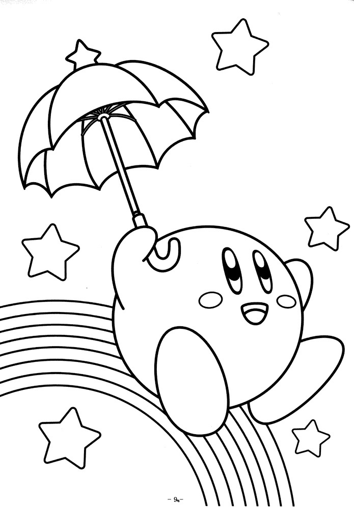 50+ Kirby Coloring Pages: Cute and Pink 1