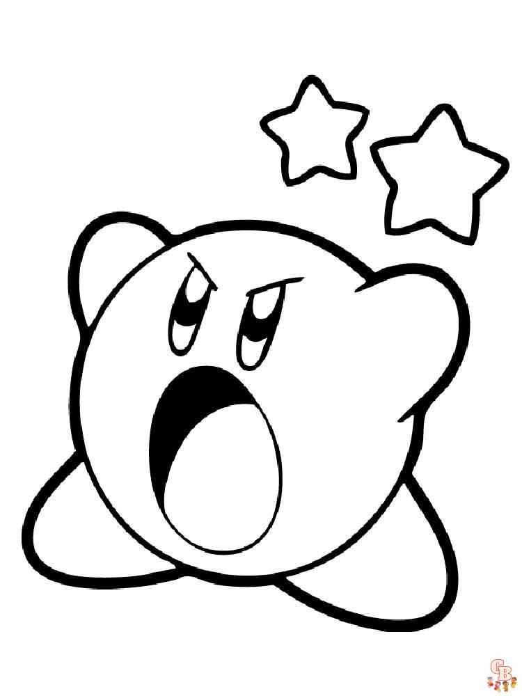 50+ Kirby Coloring Pages: Cute and Pink 13