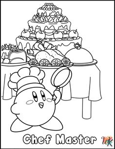 50+ Kirby Coloring Pages: Cute and Pink 18