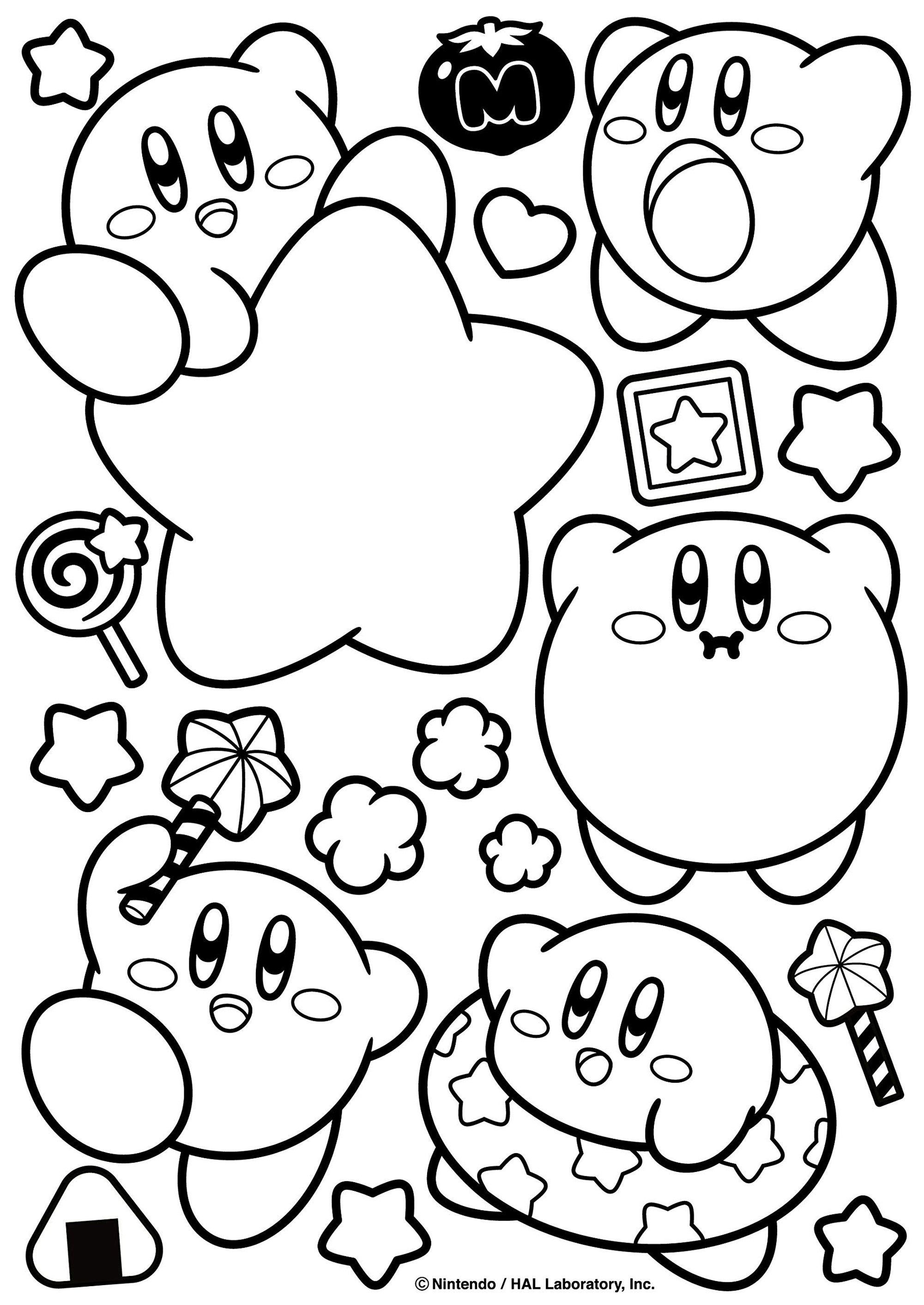 50+ Kirby Coloring Pages: Cute and Pink 28