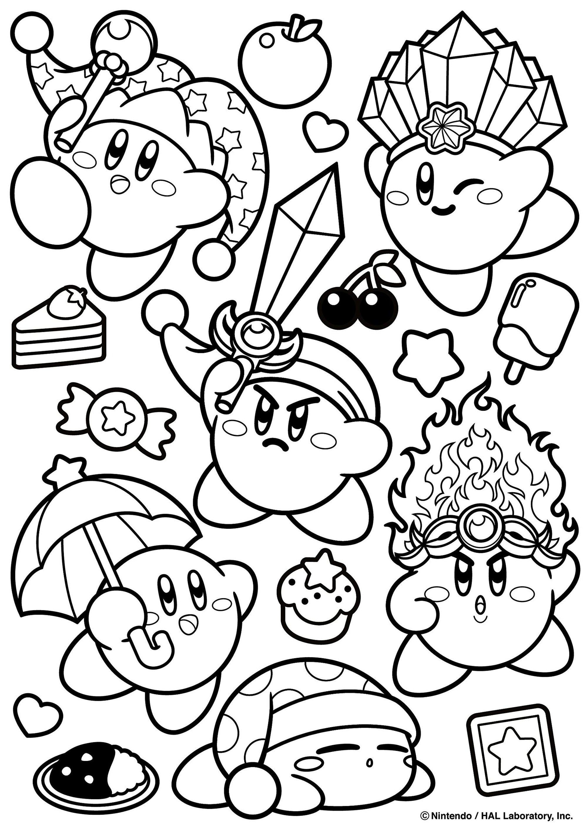 50+ Kirby Coloring Pages: Cute and Pink 29