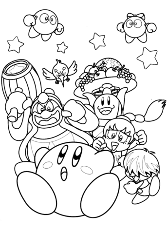 50+ Kirby Coloring Pages: Cute and Pink 31