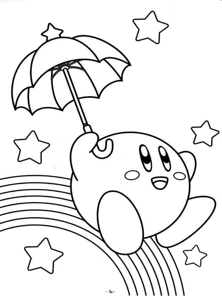 50+ Kirby Coloring Pages: Cute and Pink 32