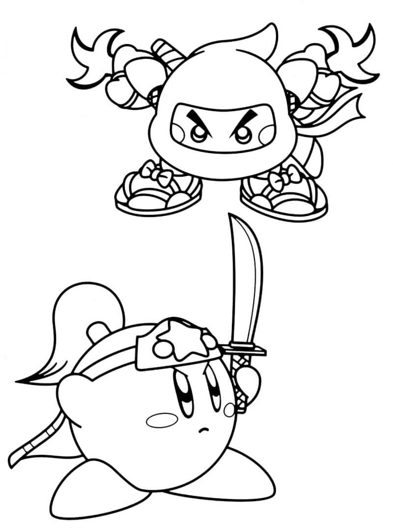 50+ Kirby Coloring Pages: Cute and Pink 36