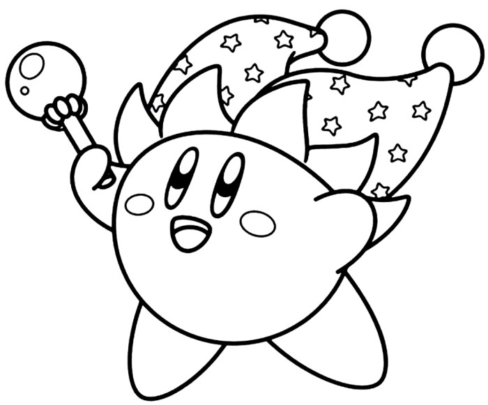 50+ Kirby Coloring Pages: Cute and Pink 39