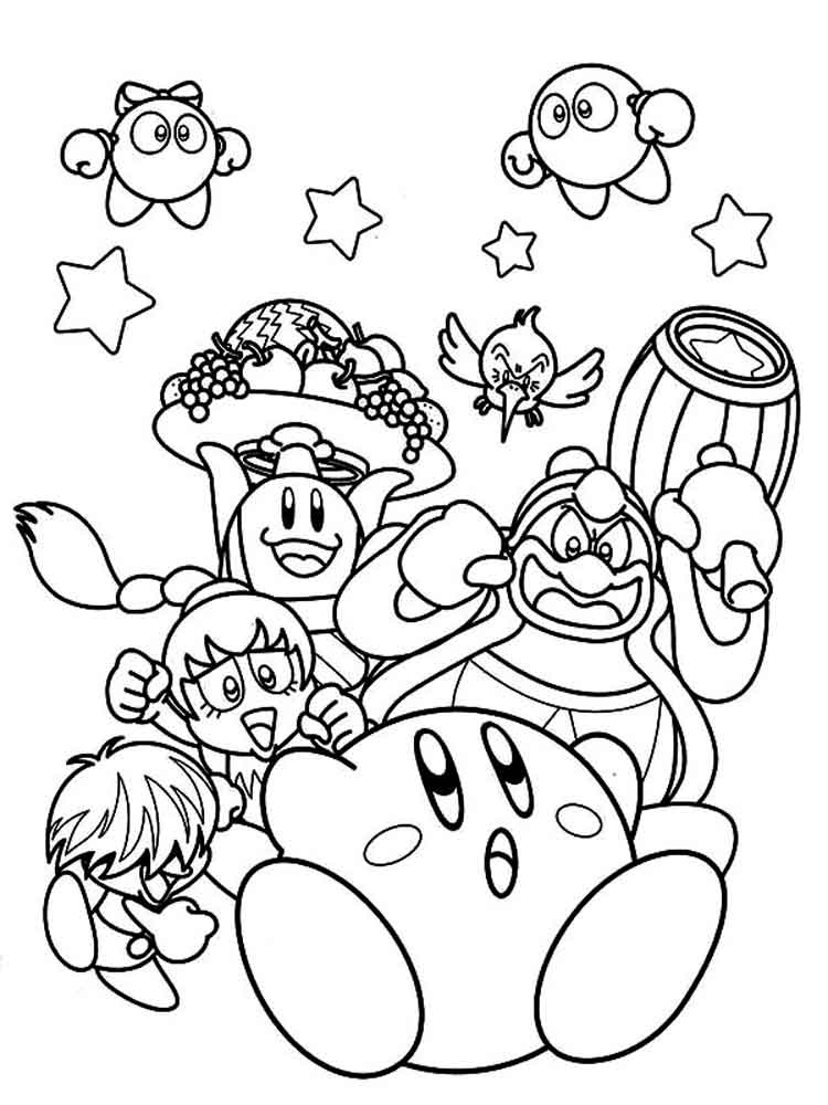 50+ Kirby Coloring Pages: Cute and Pink 41