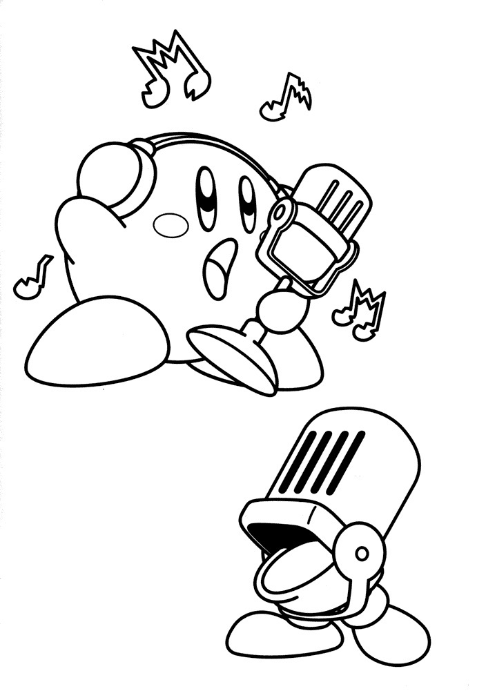 50+ Kirby Coloring Pages: Cute and Pink 46