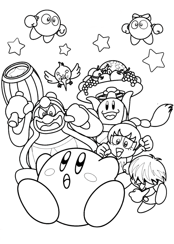 50+ Kirby Coloring Pages: Cute and Pink 48