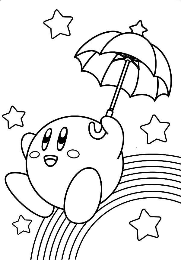 50+ Kirby Coloring Pages: Cute and Pink 6