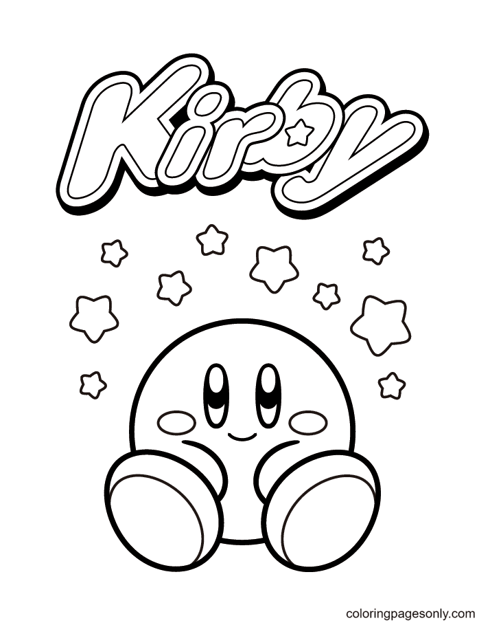 50+ Kirby Coloring Pages: Cute and Pink 63