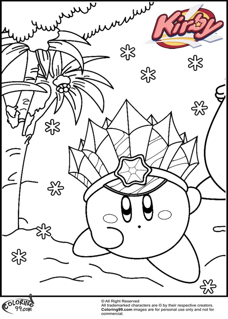 50+ Kirby Coloring Pages: Cute and Pink 9