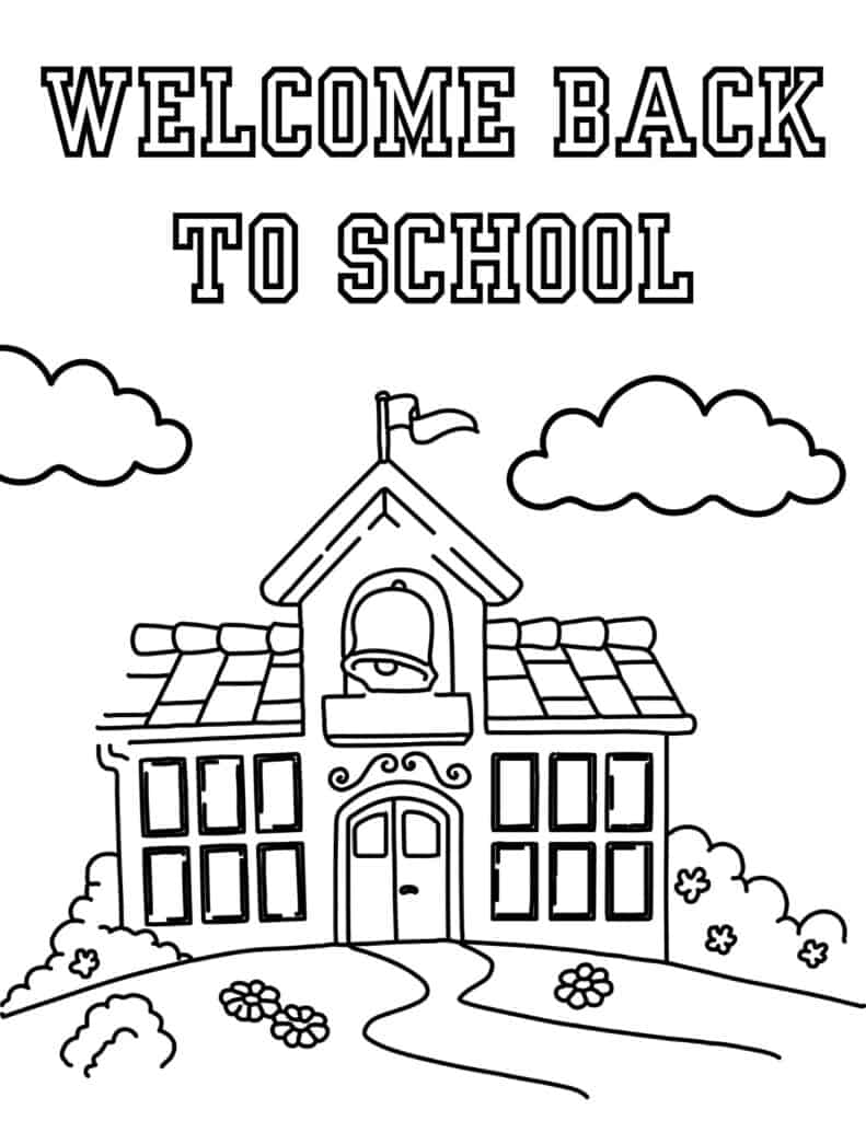 90+ Back to School Coloring Pages 10