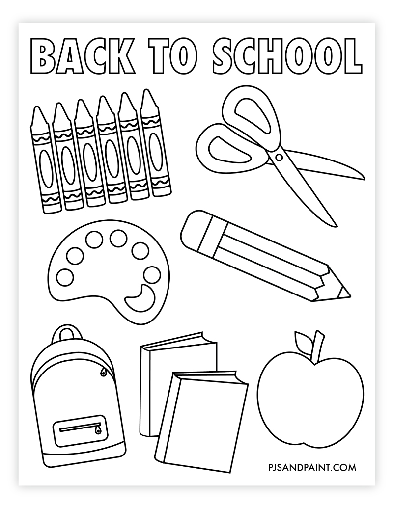 90+ Back to School Coloring Pages 12