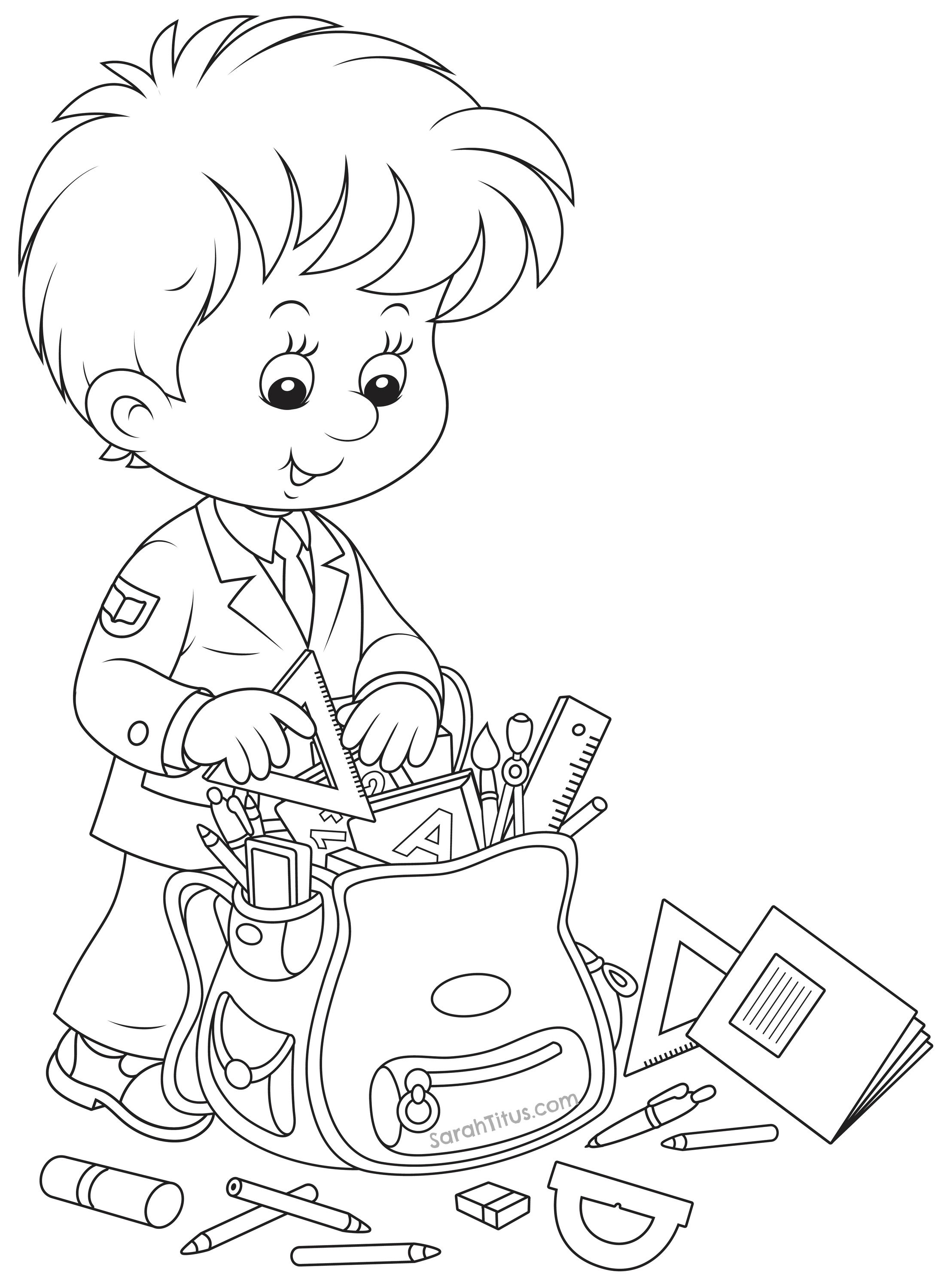 90+ Back to School Coloring Pages 14