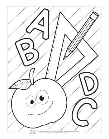 90+ Back to School Coloring Pages 18