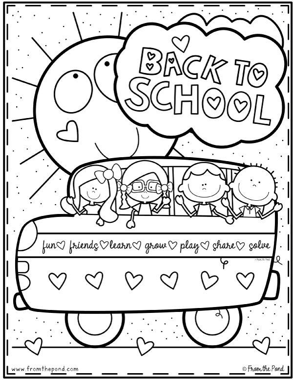 90+ Back to School Coloring Pages 63