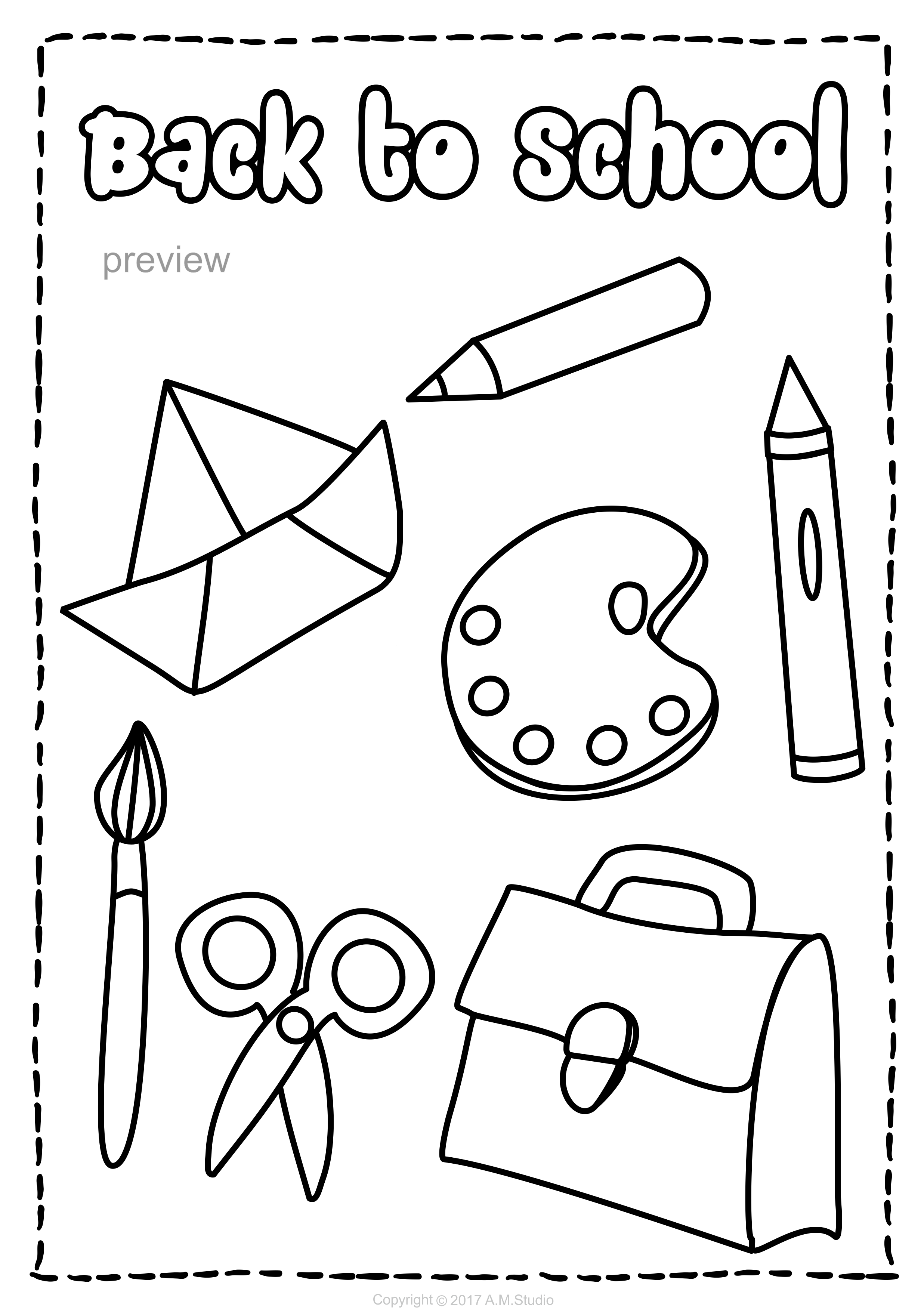 90+ Back to School Coloring Pages 66