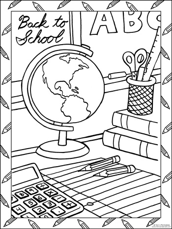 90+ Back to School Coloring Pages 67