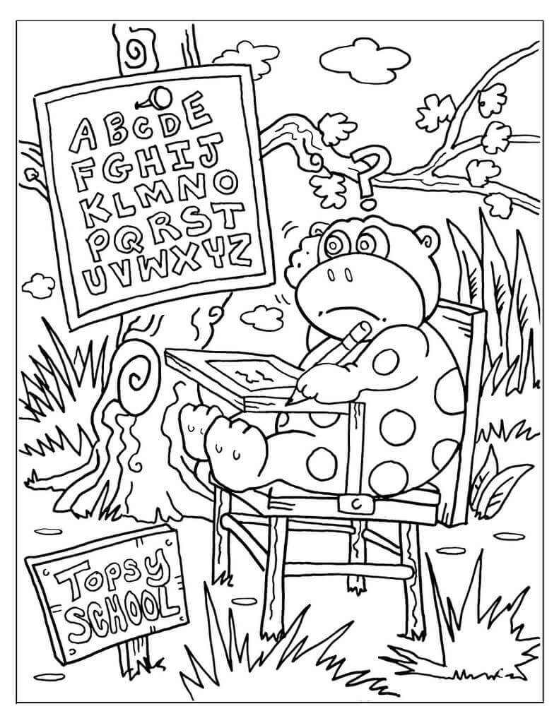 90+ Back to School Coloring Pages 69