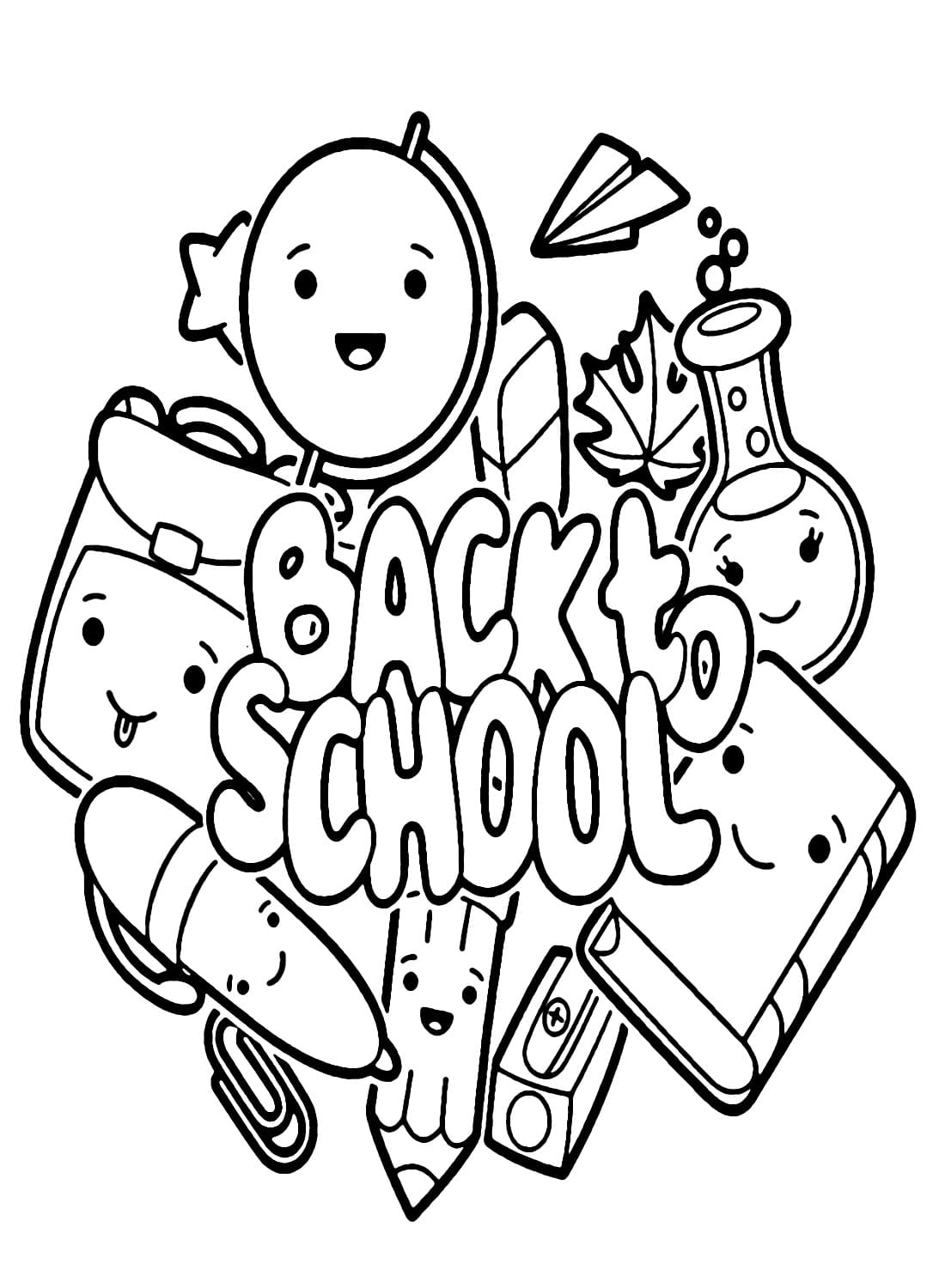 90+ Back to School Coloring Pages 71