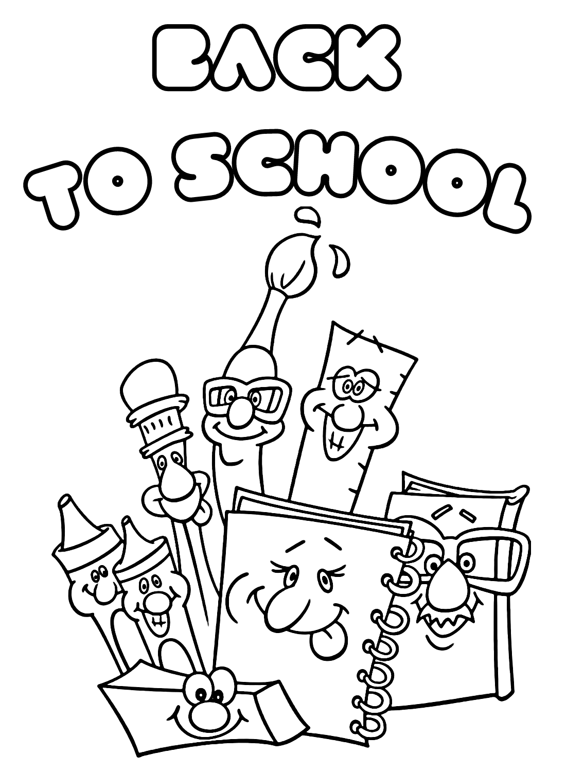 90+ Back to School Coloring Pages 88