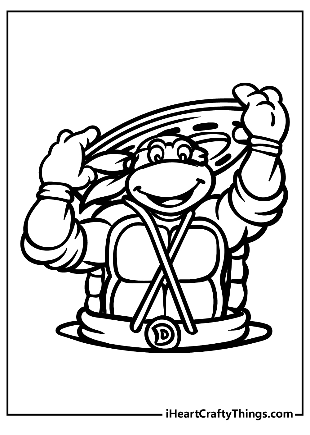 99+ Coloring Page Ninja Turtles: Cowabunga Coloring Adventure 13