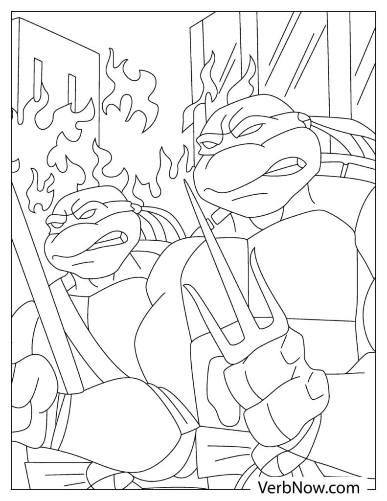 99+ Coloring Page Ninja Turtles: Cowabunga Coloring Adventure 27