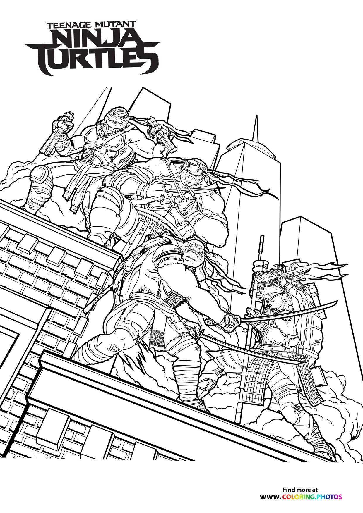 99+ Coloring Page Ninja Turtles: Cowabunga Coloring Adventure 7