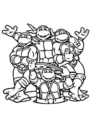 99+ Coloring Page Ninja Turtles: Cowabunga Coloring Adventure 83