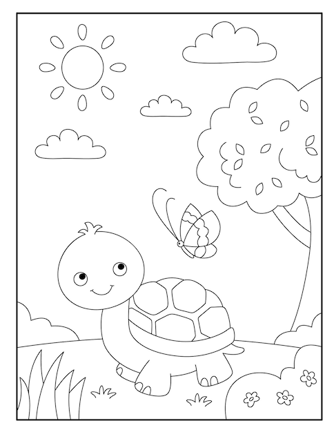 Turtle Coloring Pages: 110 Relaxing Designs for Turtle Lovers 107