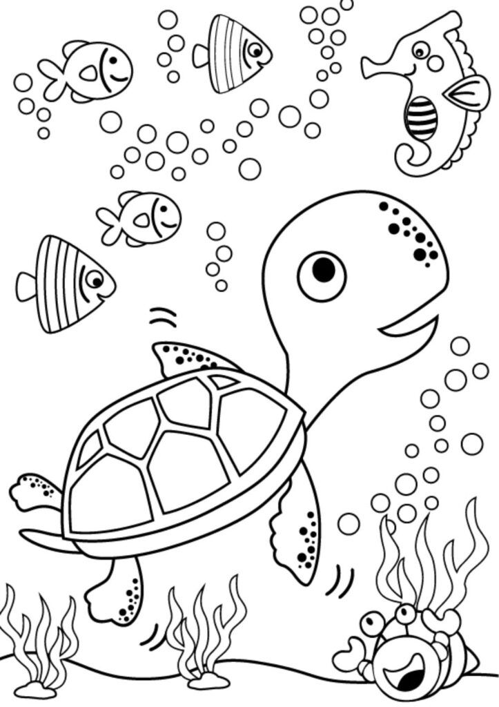 Turtle Coloring Pages: 110 Relaxing Designs for Turtle Lovers 131