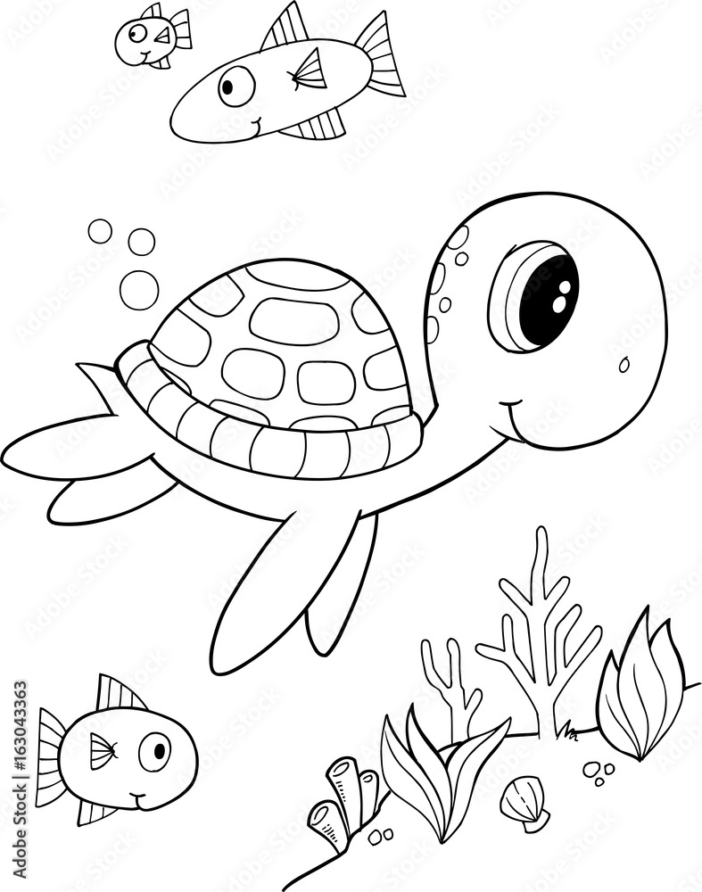 Turtle Coloring Pages: 110 Relaxing Designs for Turtle Lovers 24