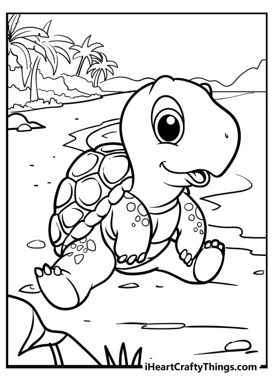 Turtle Coloring Pages: 110 Relaxing Designs for Turtle Lovers 26