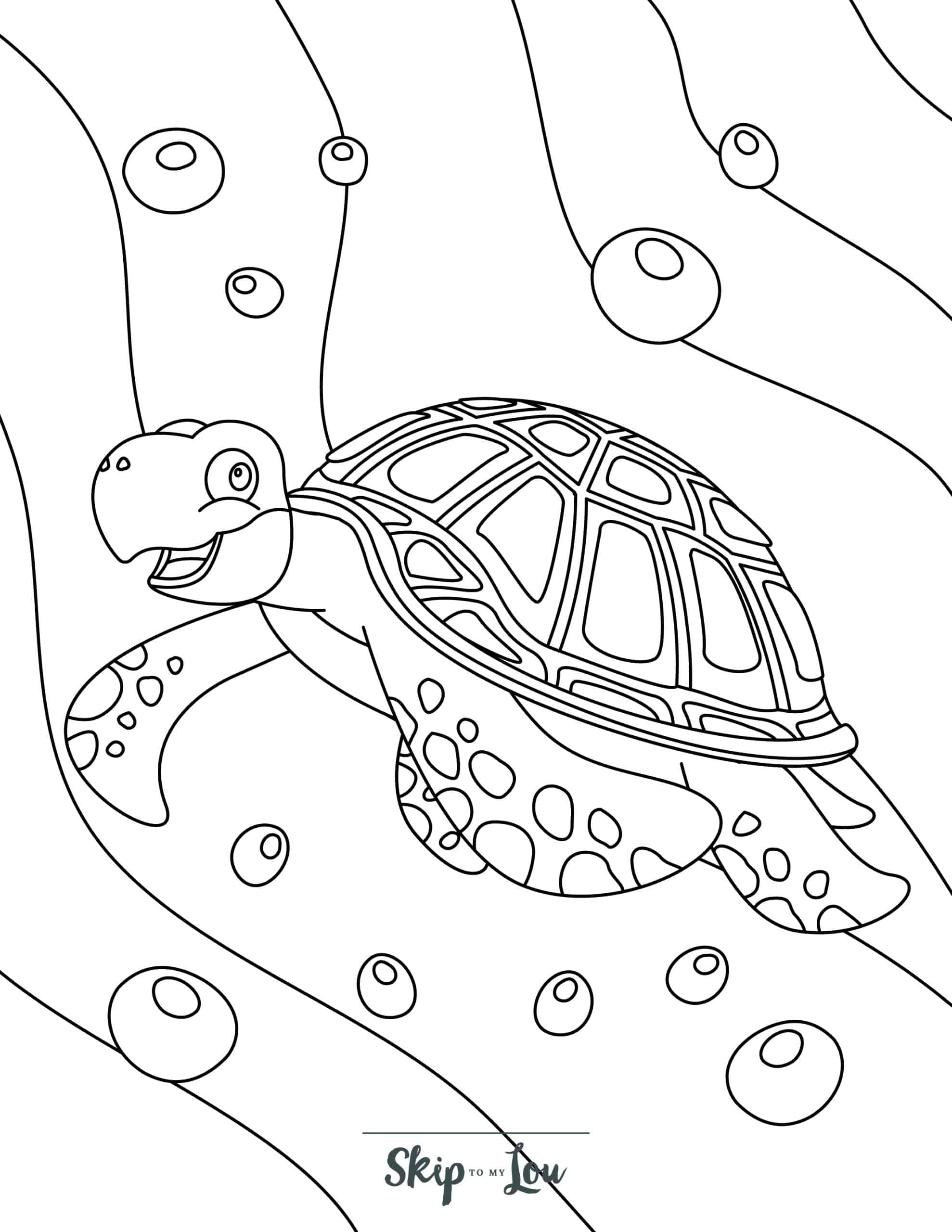 Turtle Coloring Pages: 110 Relaxing Designs for Turtle Lovers 32