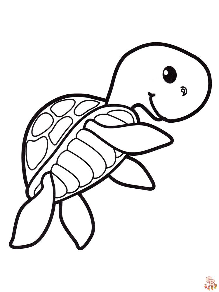 Turtle Coloring Pages: 110 Relaxing Designs for Turtle Lovers 38