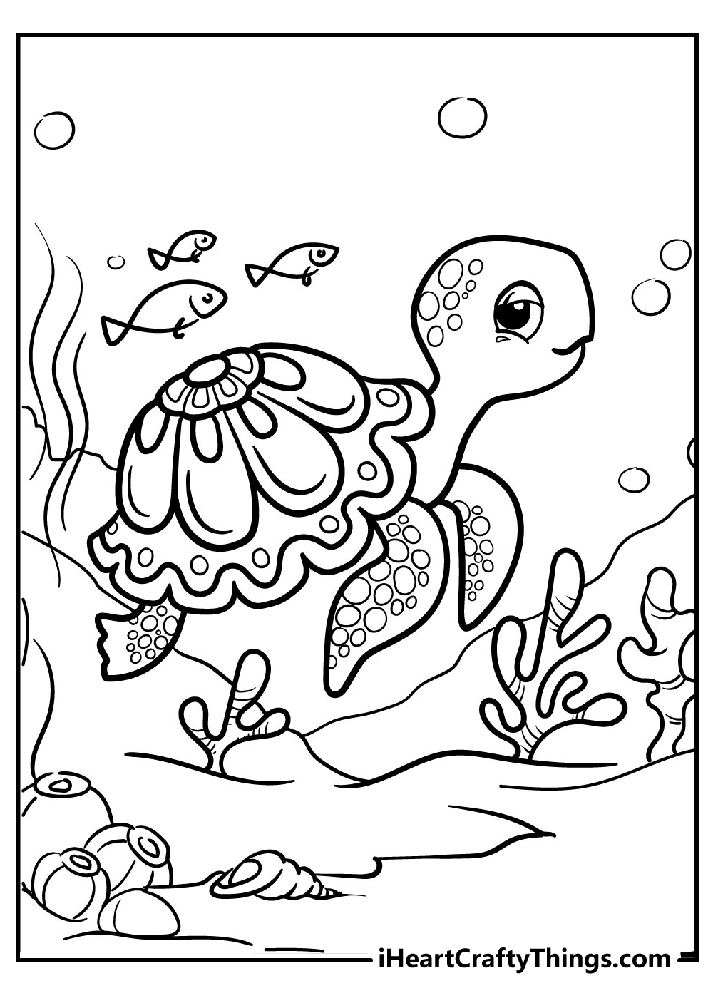 Turtle Coloring Pages: 110 Relaxing Designs for Turtle Lovers 44