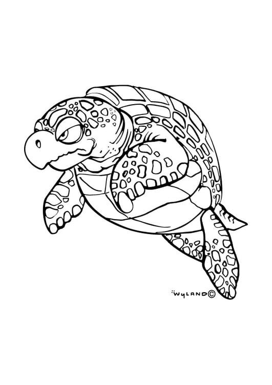 Turtle Coloring Pages: 110 Relaxing Designs for Turtle Lovers 74