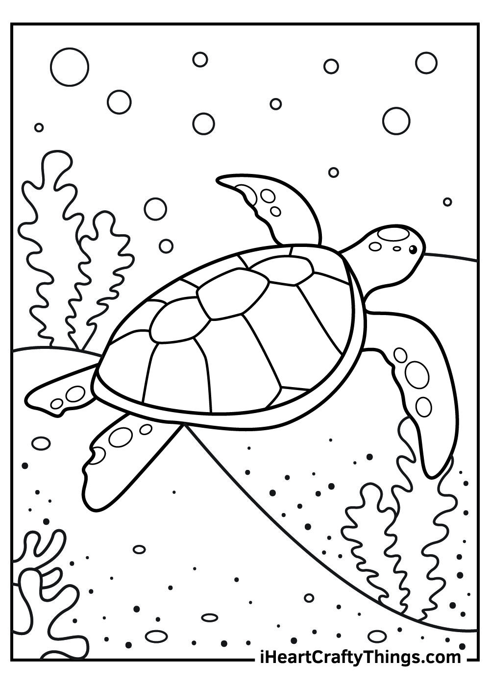 Turtle Coloring Pages: 110 Relaxing Designs for Turtle Lovers 93