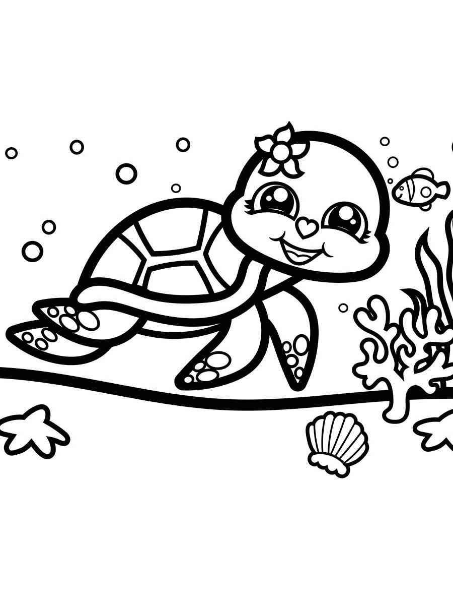 Turtle Coloring Pages: 110 Relaxing Designs for Turtle Lovers 97