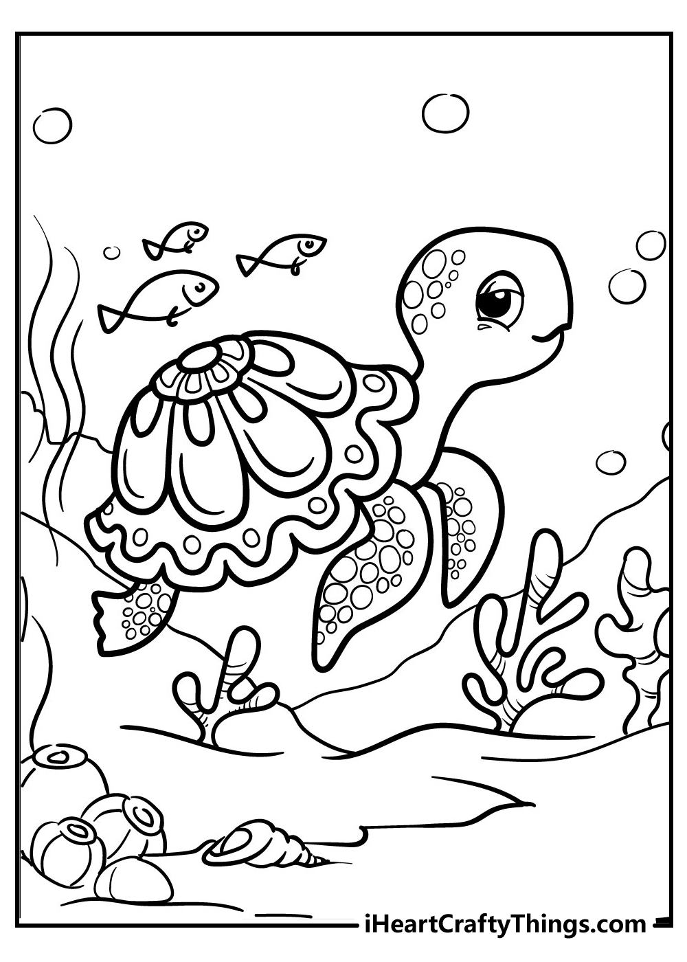 Turtle Coloring Pages: 110 Relaxing Designs for Turtle Lovers 99