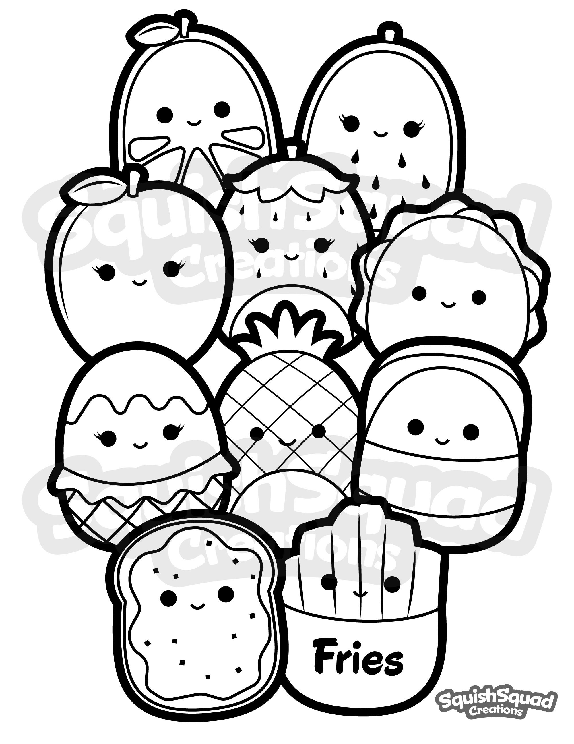 100 Squishmallows Coloring Pages FREE Printable 22