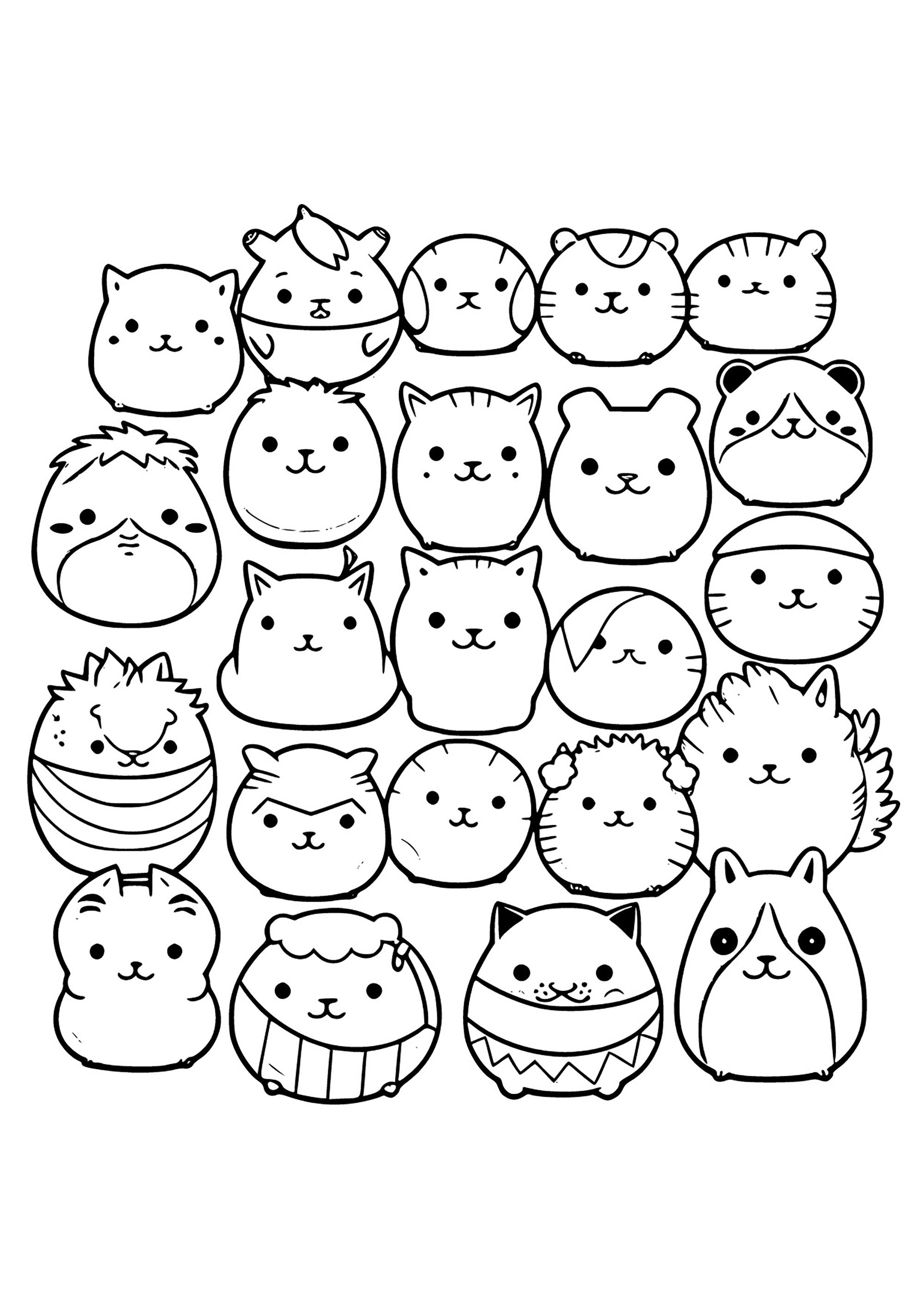 100 Squishmallows Coloring Pages FREE Printable 24