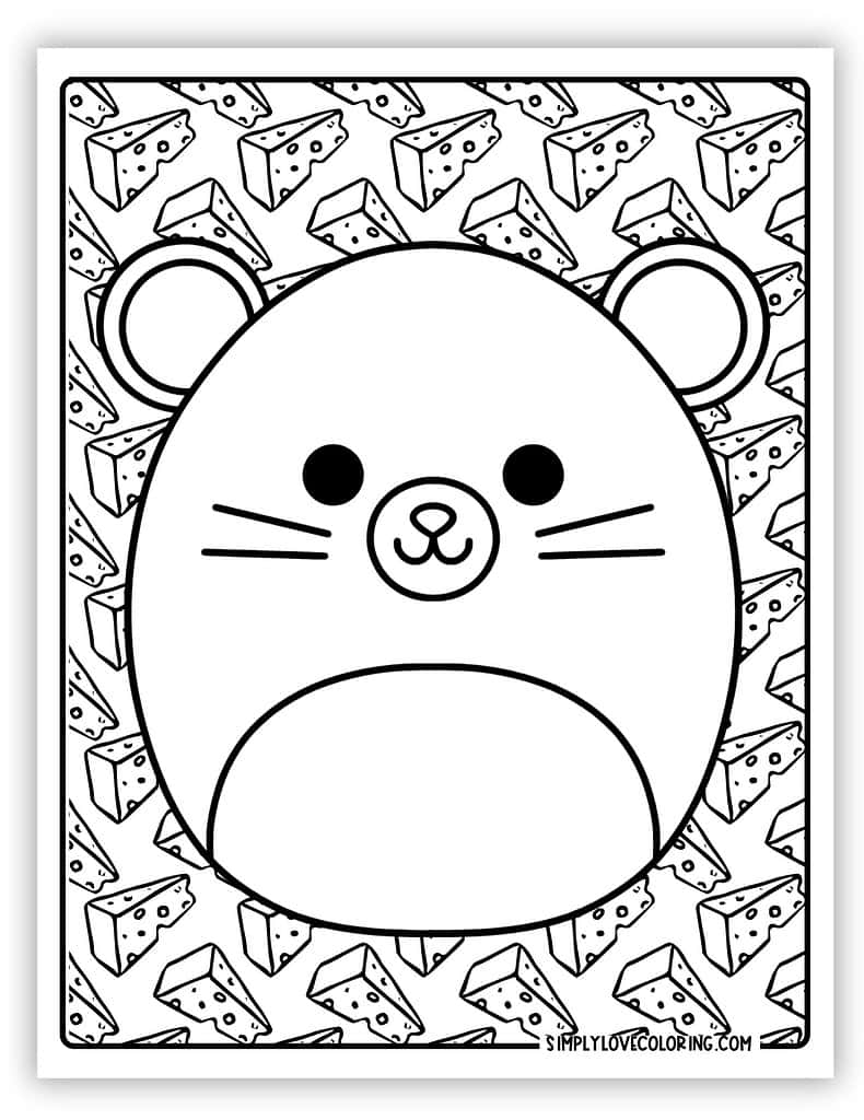 100 Squishmallows Coloring Pages FREE Printable 3