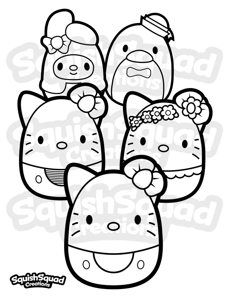 100 Squishmallows Coloring Pages FREE Printable 36